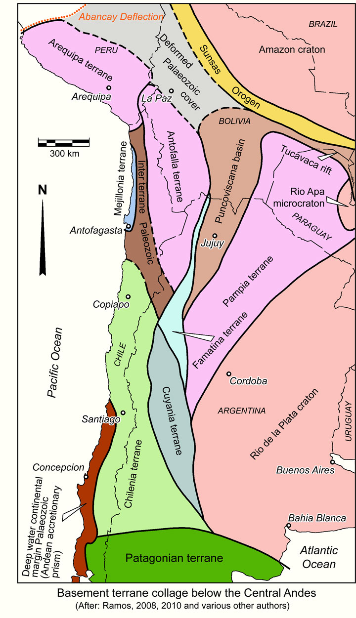 Central Andes basement terranes