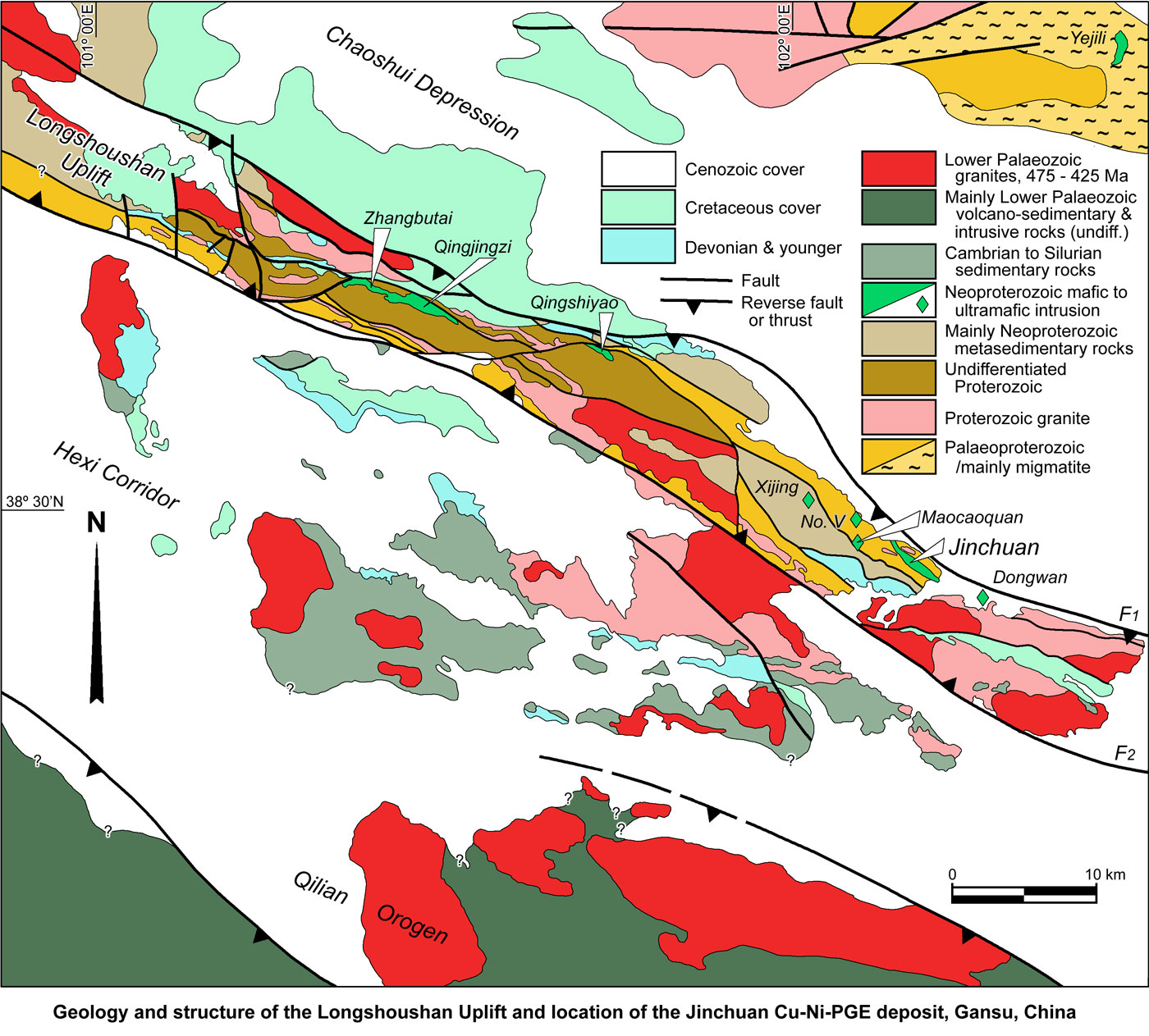 Jinchuan District Geology