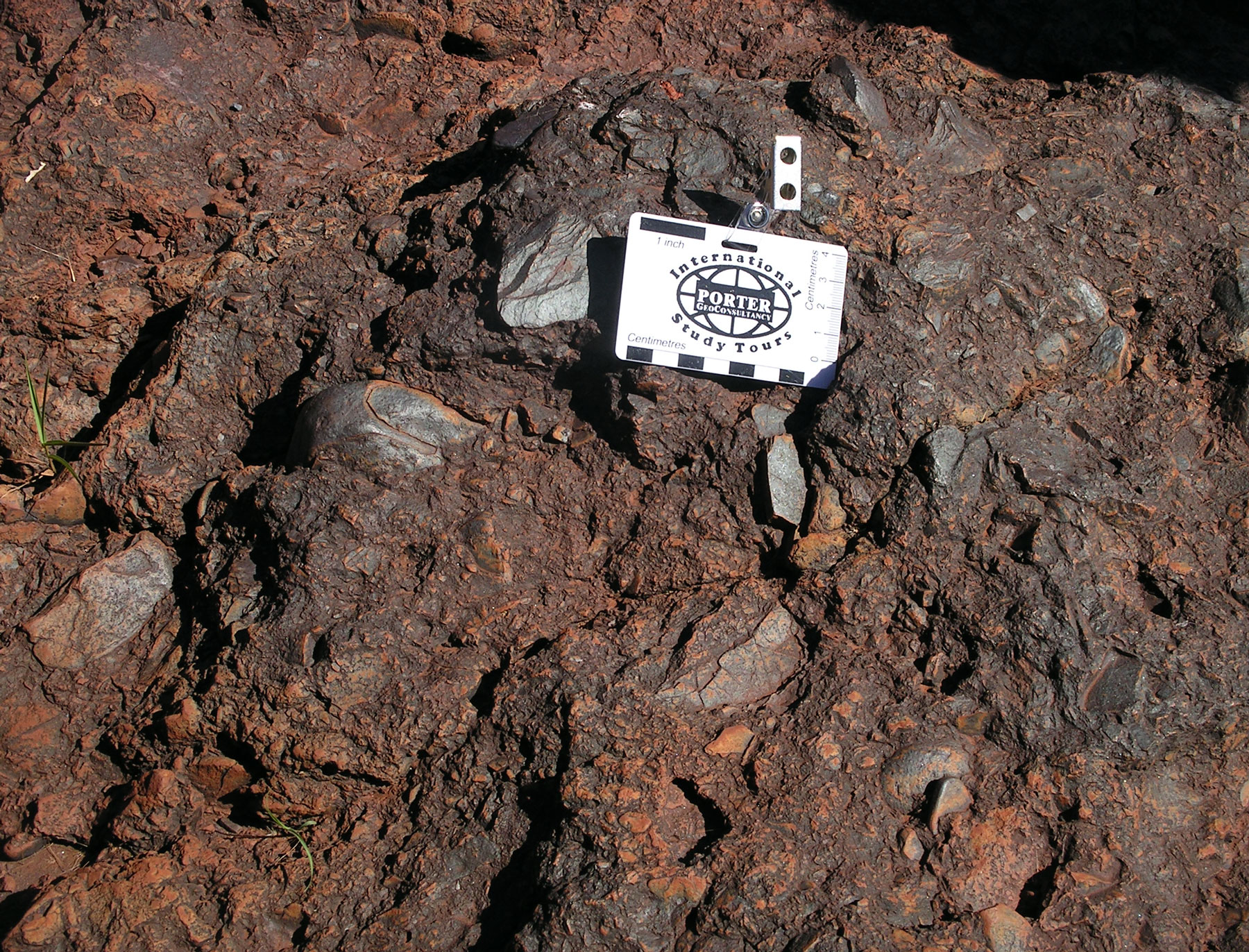 Conglomerate ore at Khumani