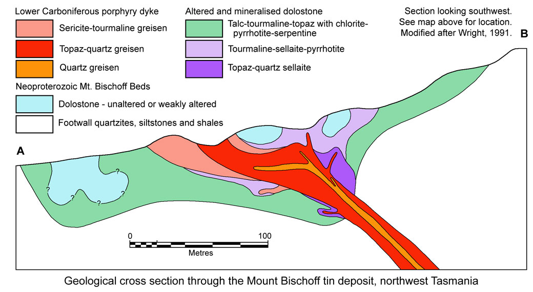 Mt Bischoff geology