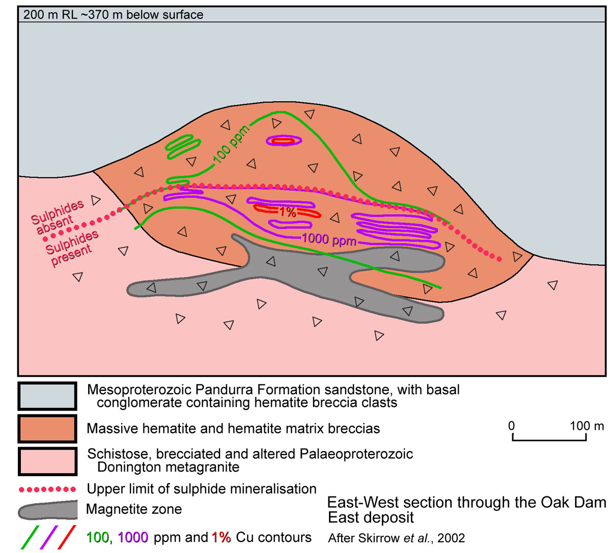 Oak Dam East section
