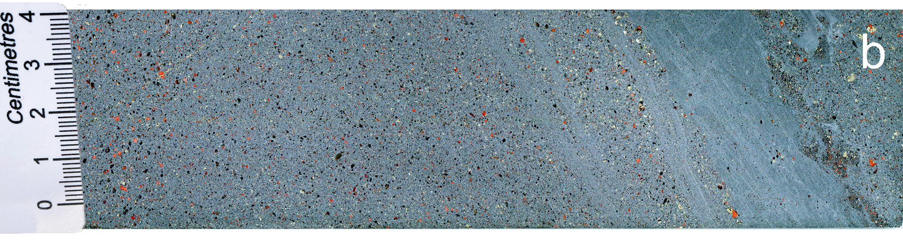 Hematite breccia with grey siltstone remnants