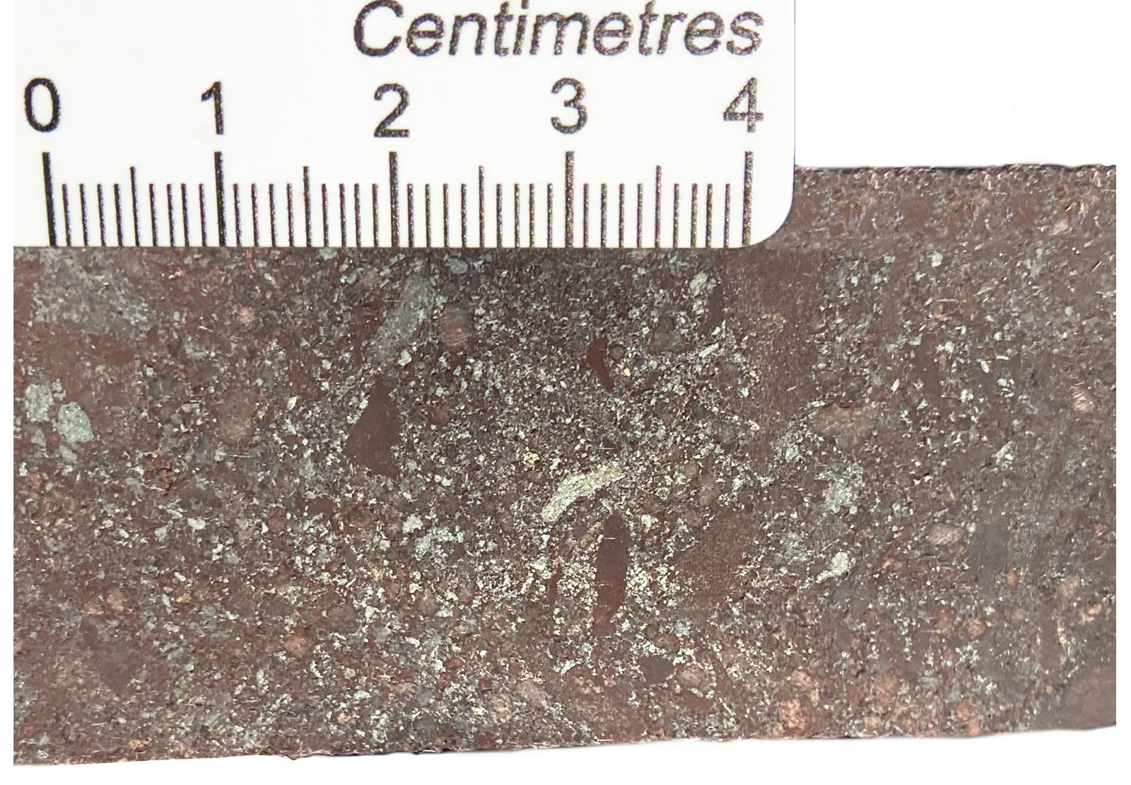 High grade mineralised hematite breccia
