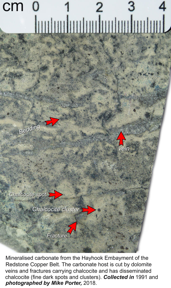 Hayhook chalcocite-carbonate mineralisation