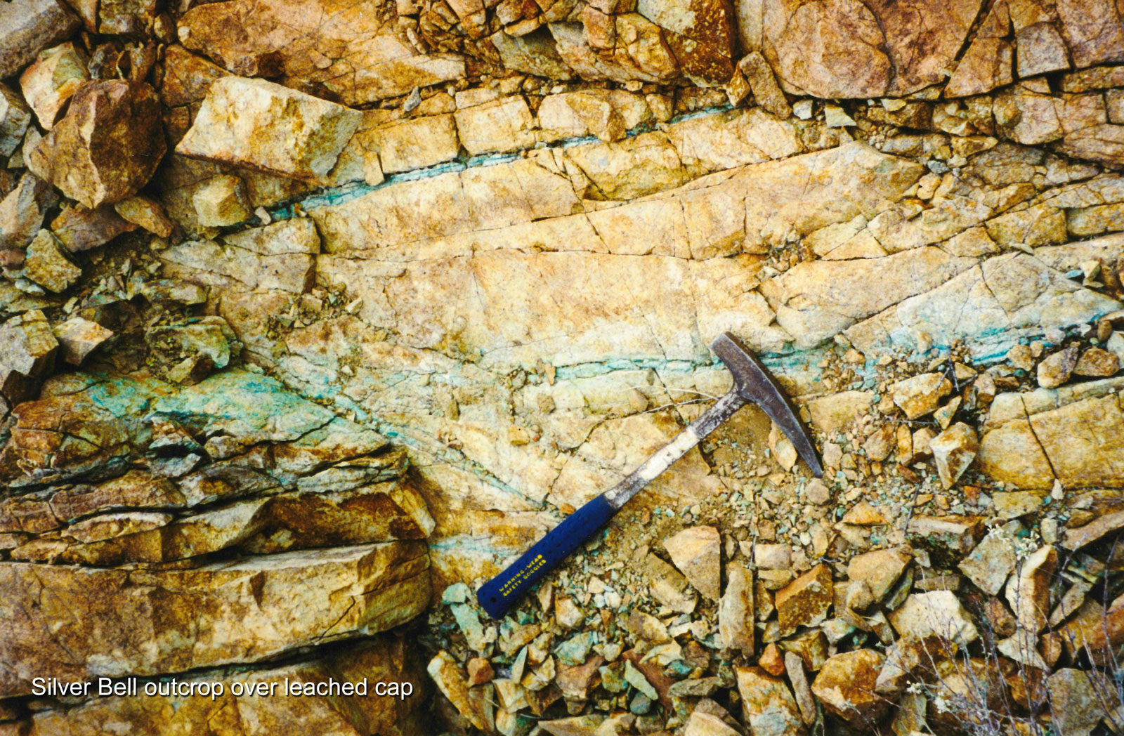 Silver Bell leached cap outcrop