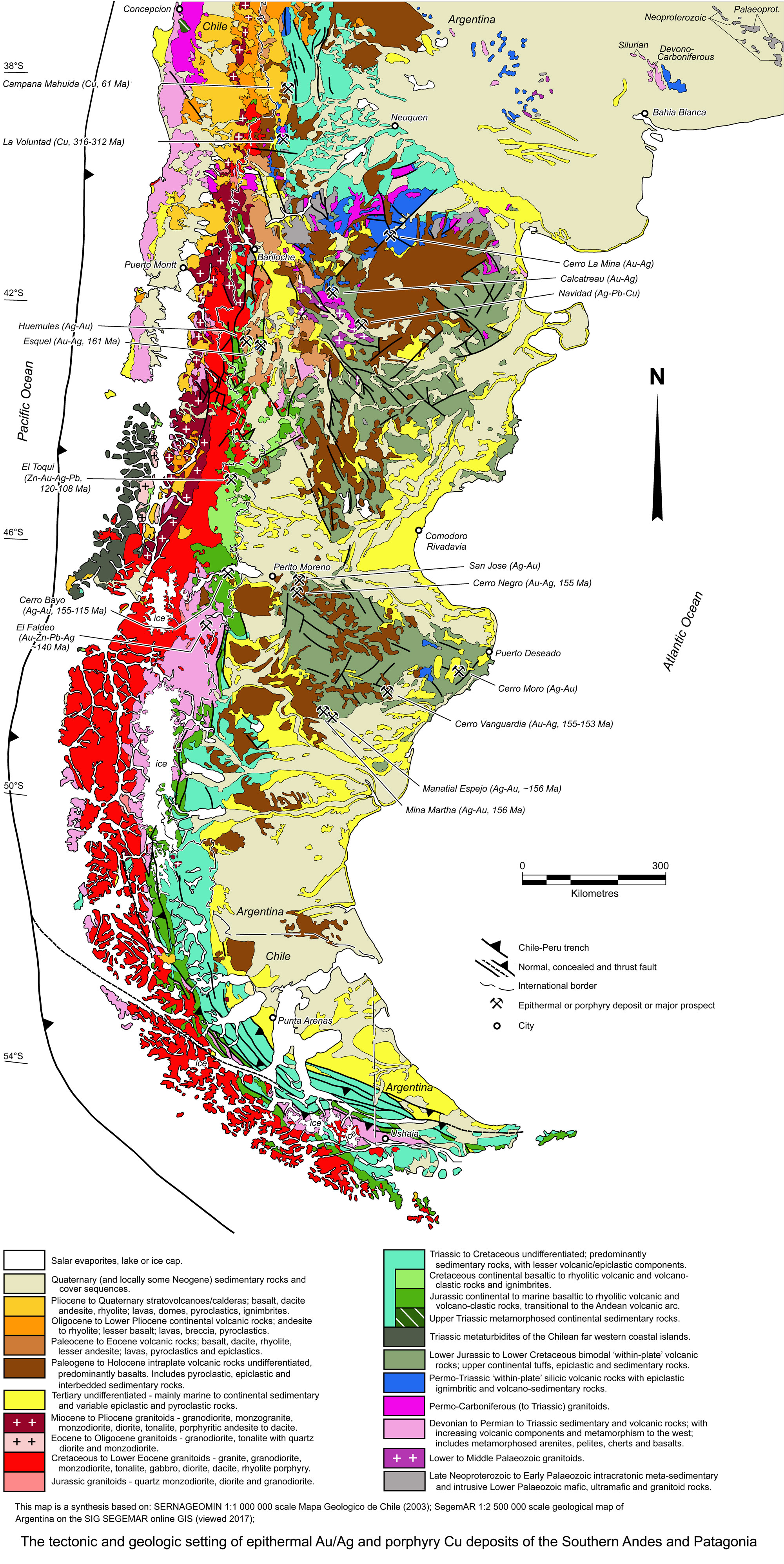 Central Andes geology