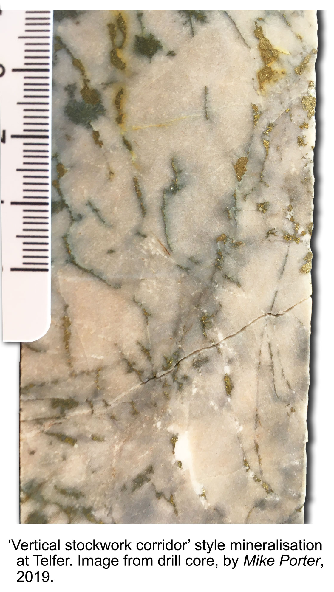 Telfer Vertical Stockwork style mineralisation