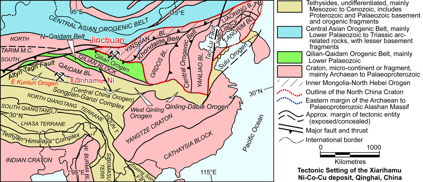 Setting of Xiarihamu Nickel Deposit