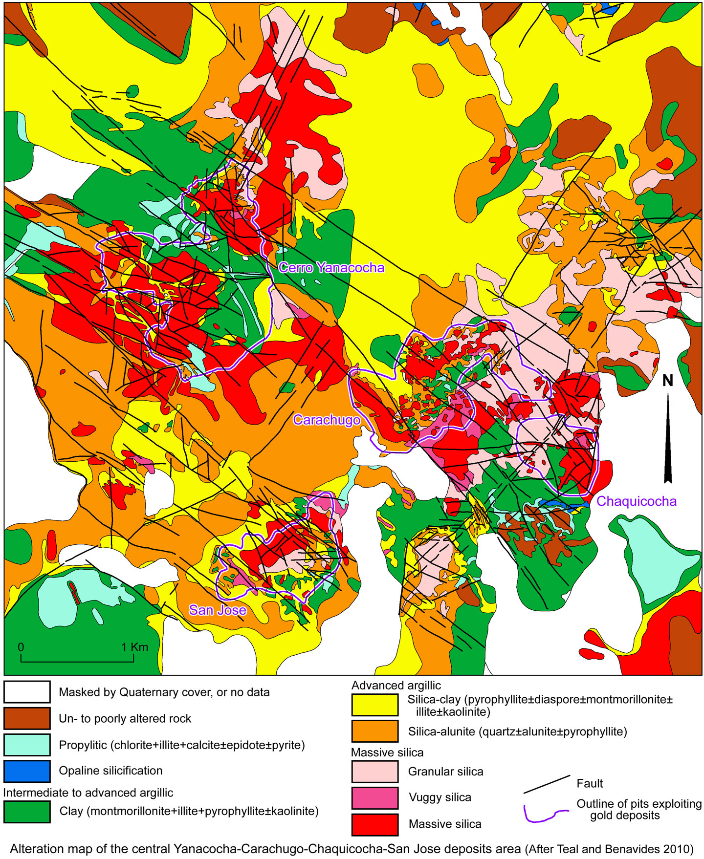 Yanacocha Central Alteration
