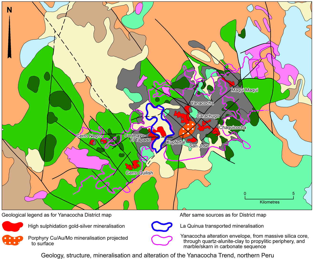 Yanacocha Trend Geology