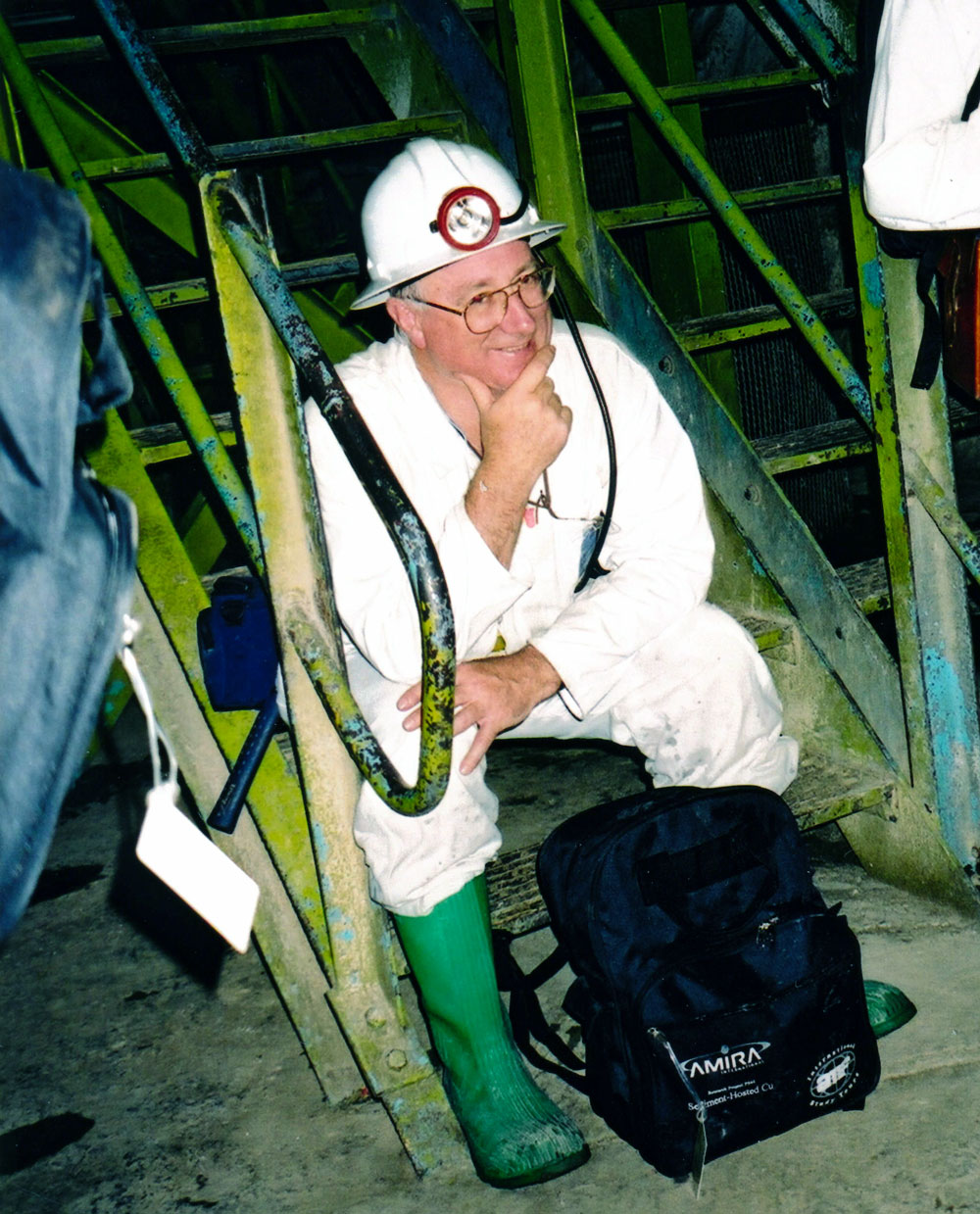 [Prof Ross Large at Mufulira]