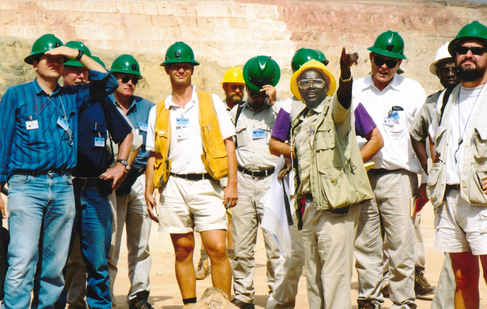 In the pit at Sadiola, Mali.