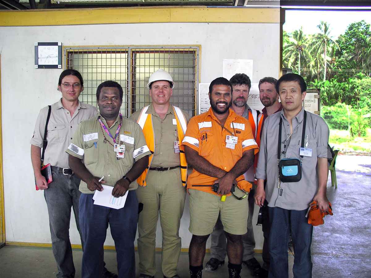 With Lihir Gold Geologists