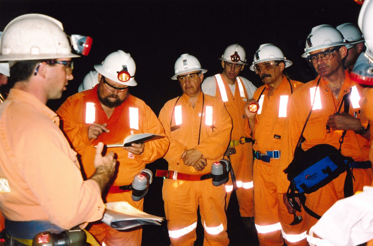 [Underground at Olympic Dam, SA]