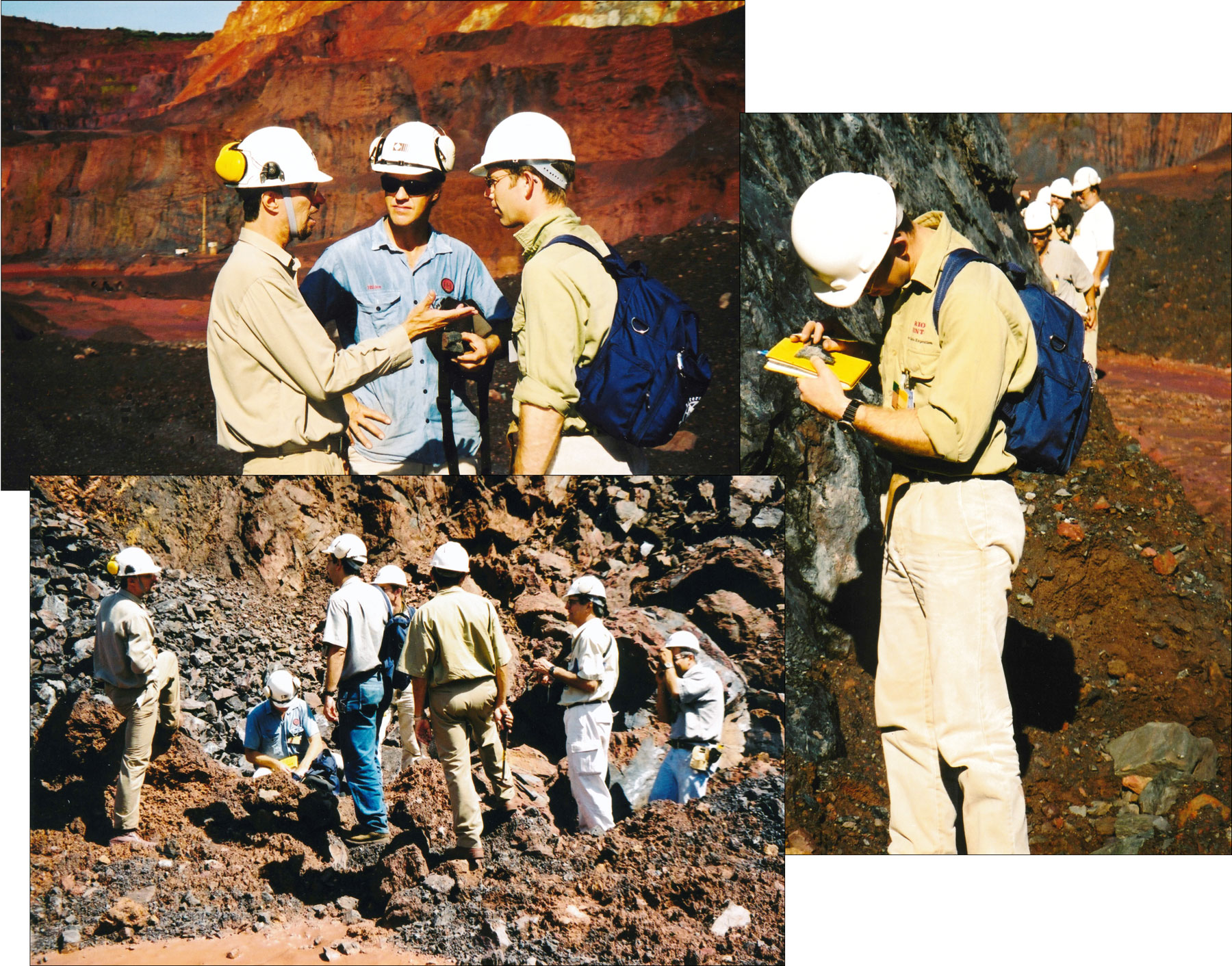 Studying the rocks in the Carajas pit