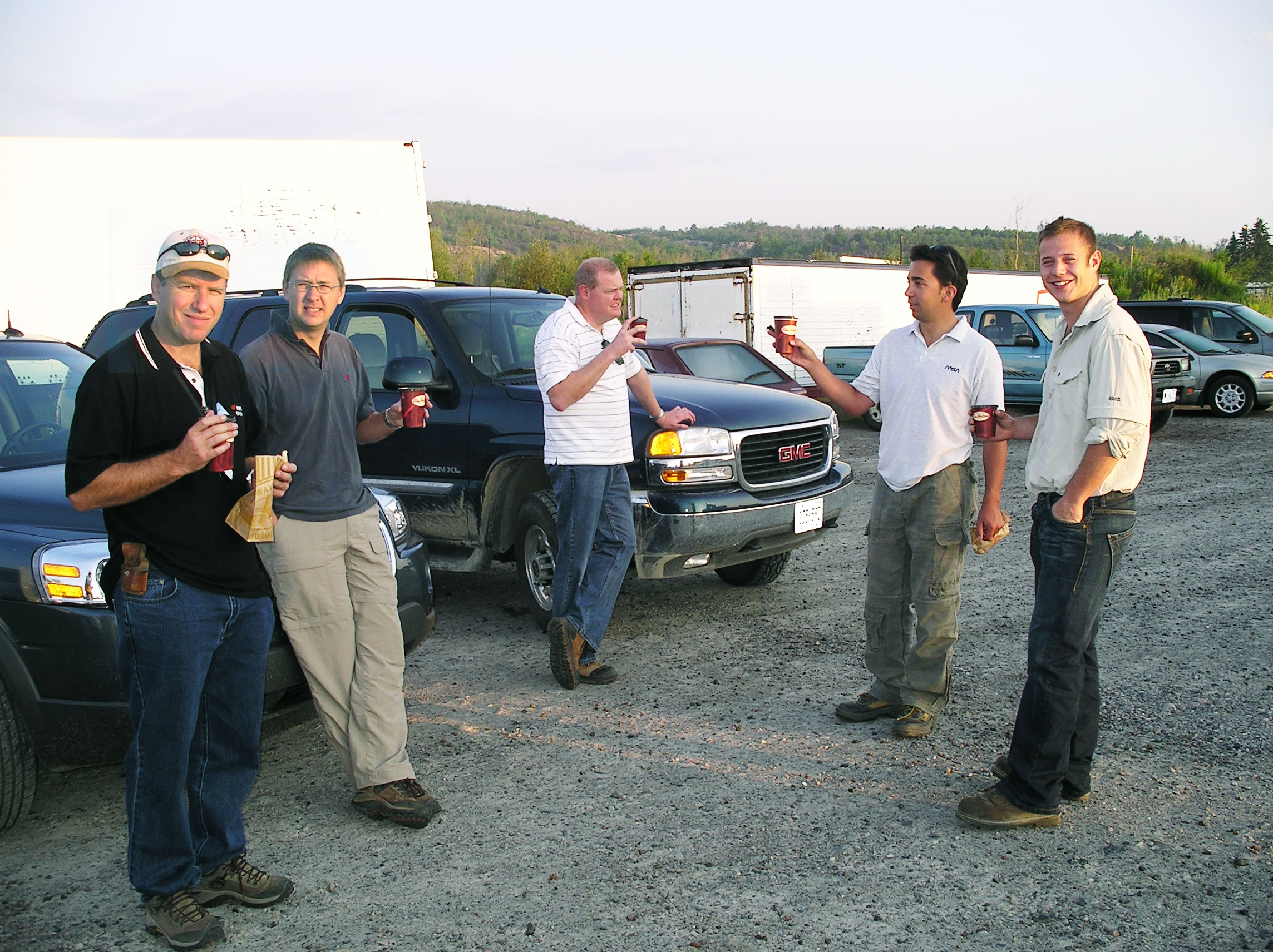 Early morning coffee