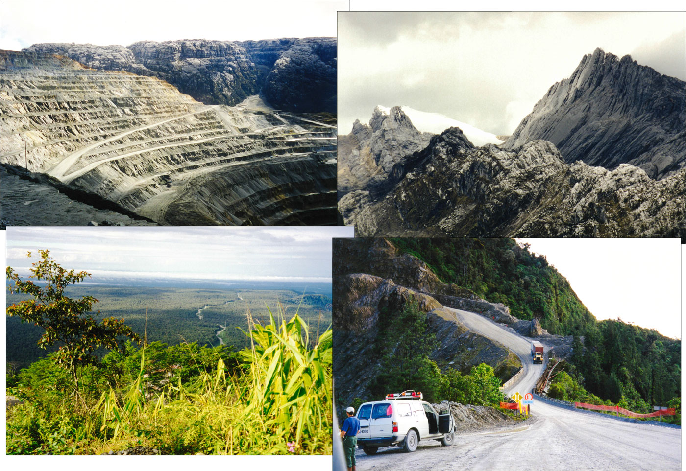 View from the Grasberg pit edge