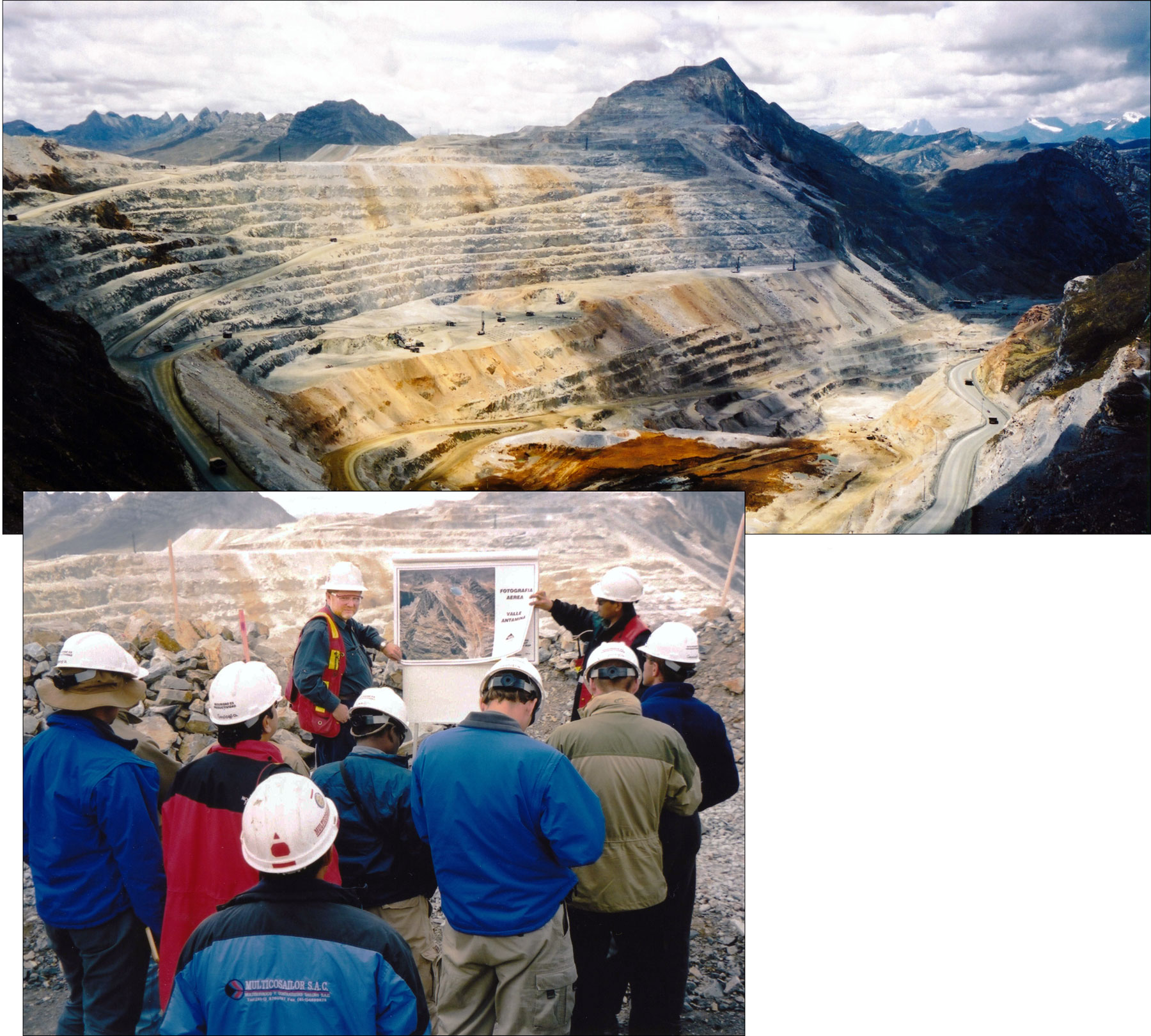Overlooking the pit at Antamina