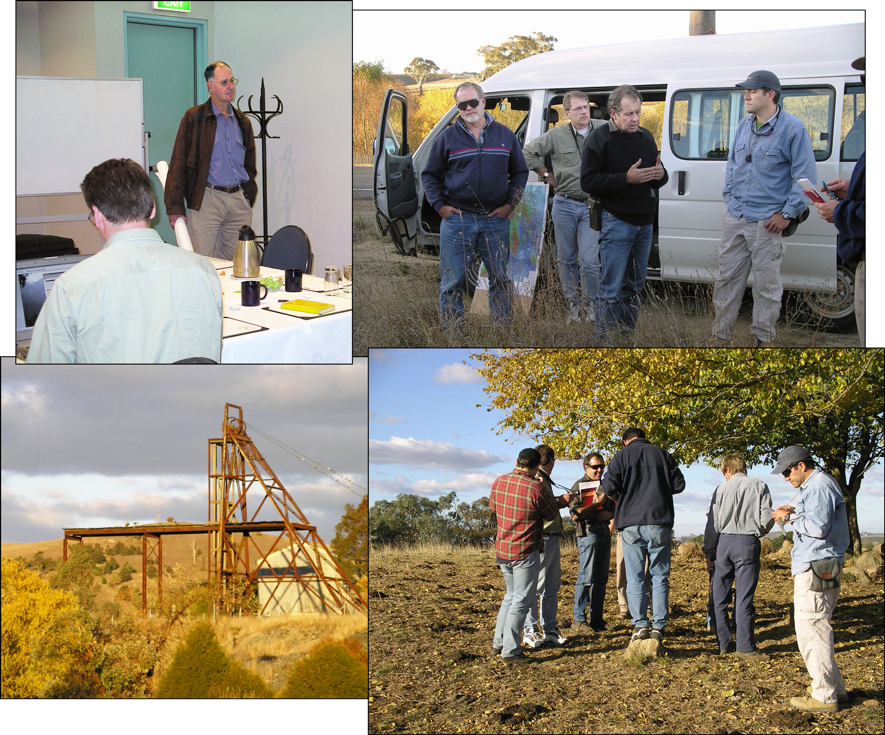 East Lachlan Field Workshop-Presenters Dick Glen, Max Rangott and in thte field