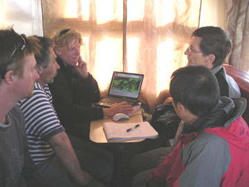 [Presentation on train]